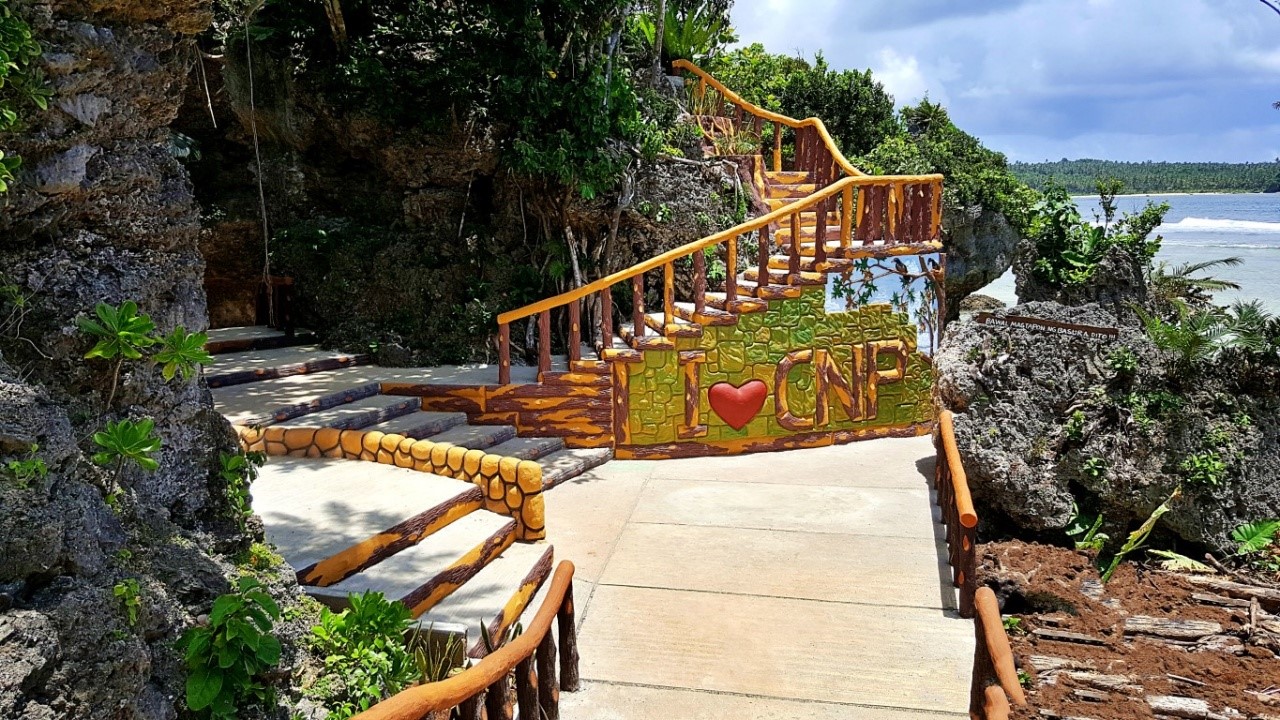 entrance to the picnic areas of Canhugas Nature Park in Hernani Eastern Samar