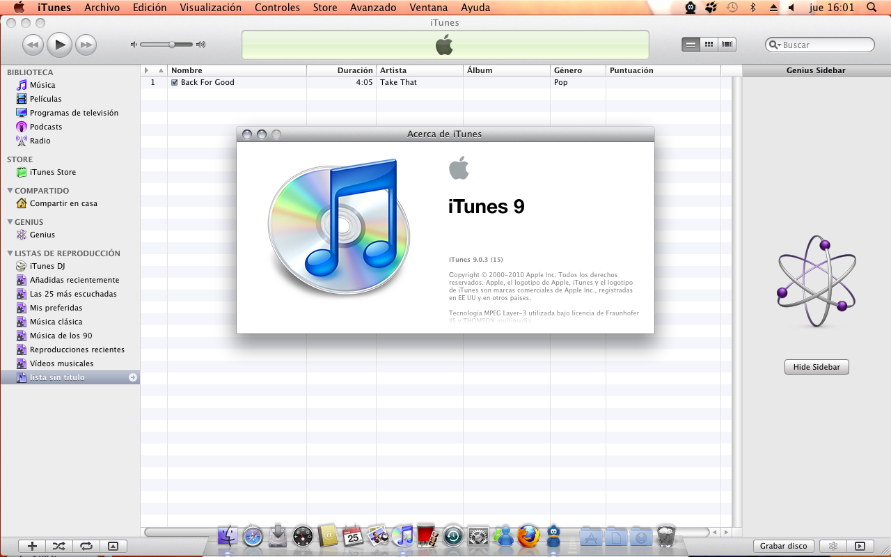 ITunes 9.0.3.15 Español, Reproductor por Excelencia para 