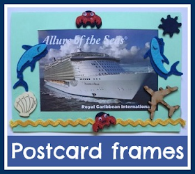 Frames for holiday and vacation postcards