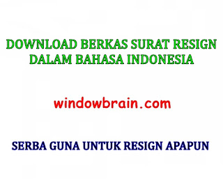  DAN LENGKAP DALAM BAHASA INDONESIA FORMAT DOC DAN PDF CONTOH SURAT RESIGN - resmi, terbaik, dan lengkap dalam bahasa Indonesia format doc dan pdf