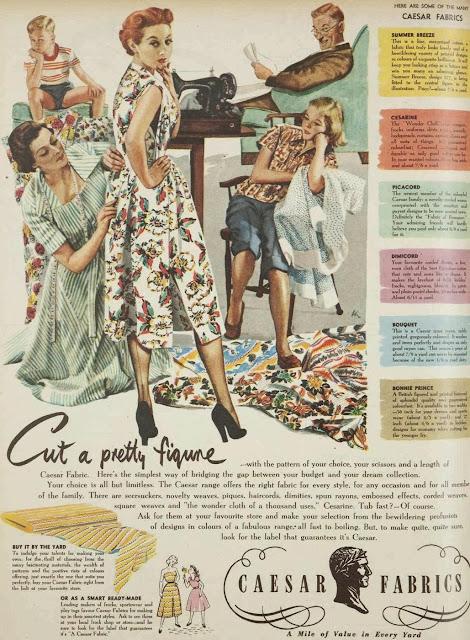 Cut a pretty figure, 1952