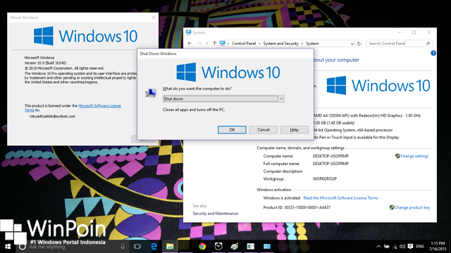 Download windows 10 pro build 10240 x86 x64 ISO 