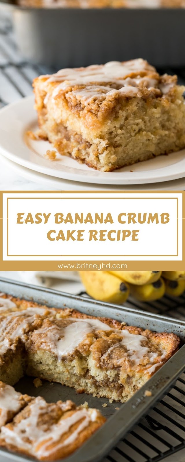EASY BANANA CRUMB CAKE RECIPE