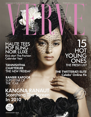 Kangna Ranaut Sizzles on Verve Magazine (January 2010)