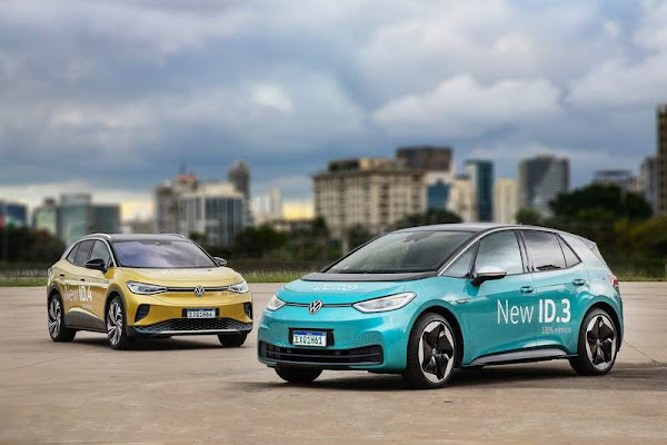 Elétricos, VW ID3 e ID4 disponíveis para test-drive em São Paulo, dia 28 de maio