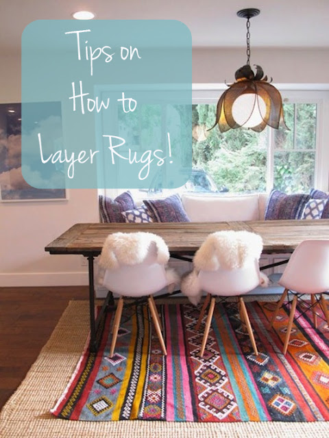 layering rugs, rugs in the kitchen, kitchen rug, bright kitchen rug, rug happy kitchen, eclectic dining, modern rug dining