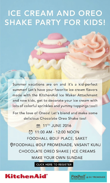 ICE CREAM AND OREO SHAKE PARTY FOR KIDS! @ Foodhall