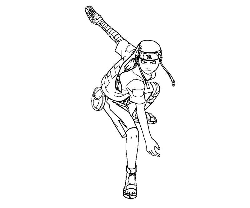 Printable Neji Hyuga 12 Coloring Page