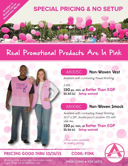  Breast Cancer Awareness Pink Promotional Apparel