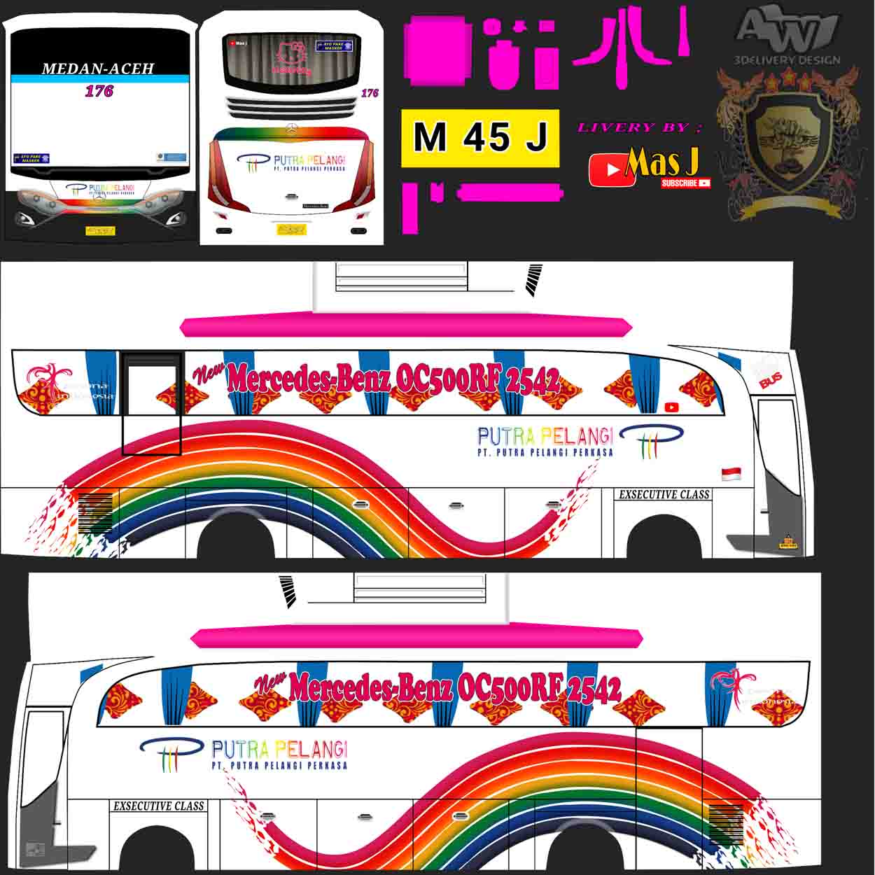 download livery bus pelangi