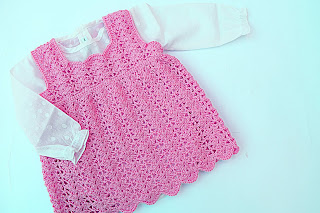 6*Crochet Imagen Vestido a crochet en forma de pichi o peto muy fácil 