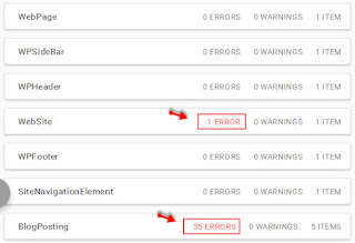 schema masrkup data blog yang error