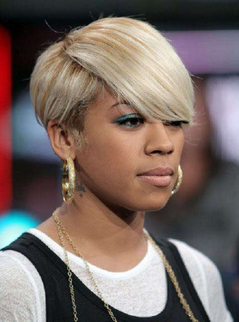 Short Black Hairstyles For Women With Geometric Bob Cut And Twisted Look