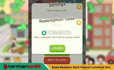 Kode Redeem Rent Please Landlord Sim