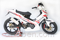 modifikasi motor honda supra elegan