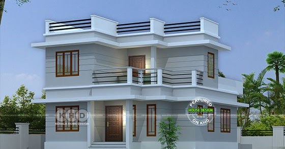 20 lakhs cost estimated modern home 1211 sq ft Kerala 