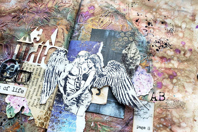 @nastyalena #artjournal #mixedmedia