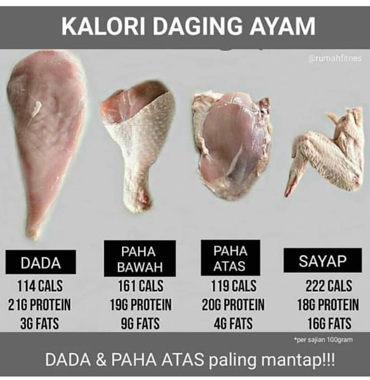 Fakta Kalori Daging Ayam Yang Kita Perlu Tahu