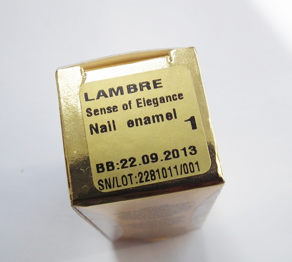 Lambre, Lakier do paznokci Lambre, Sense of elegance 1, manicure, wizaz