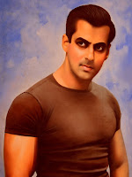 bollywood, sultan, salman, khan, handmade, oil, portrait