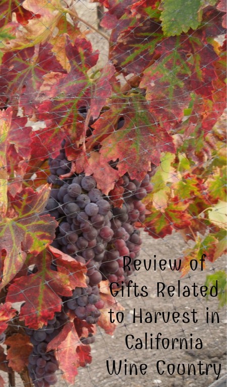 Review of Gifts Related to Harvest in California Wine Country