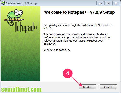 cara menginstall notepad di komputer