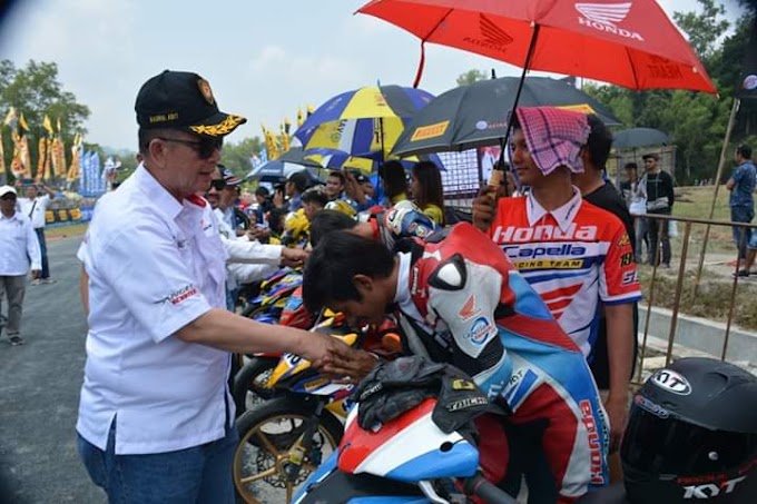 Wagub Sumbar Nasrul Abit Resmi Membuka,  Sirkuit Road Race Kandih Sawahlunto