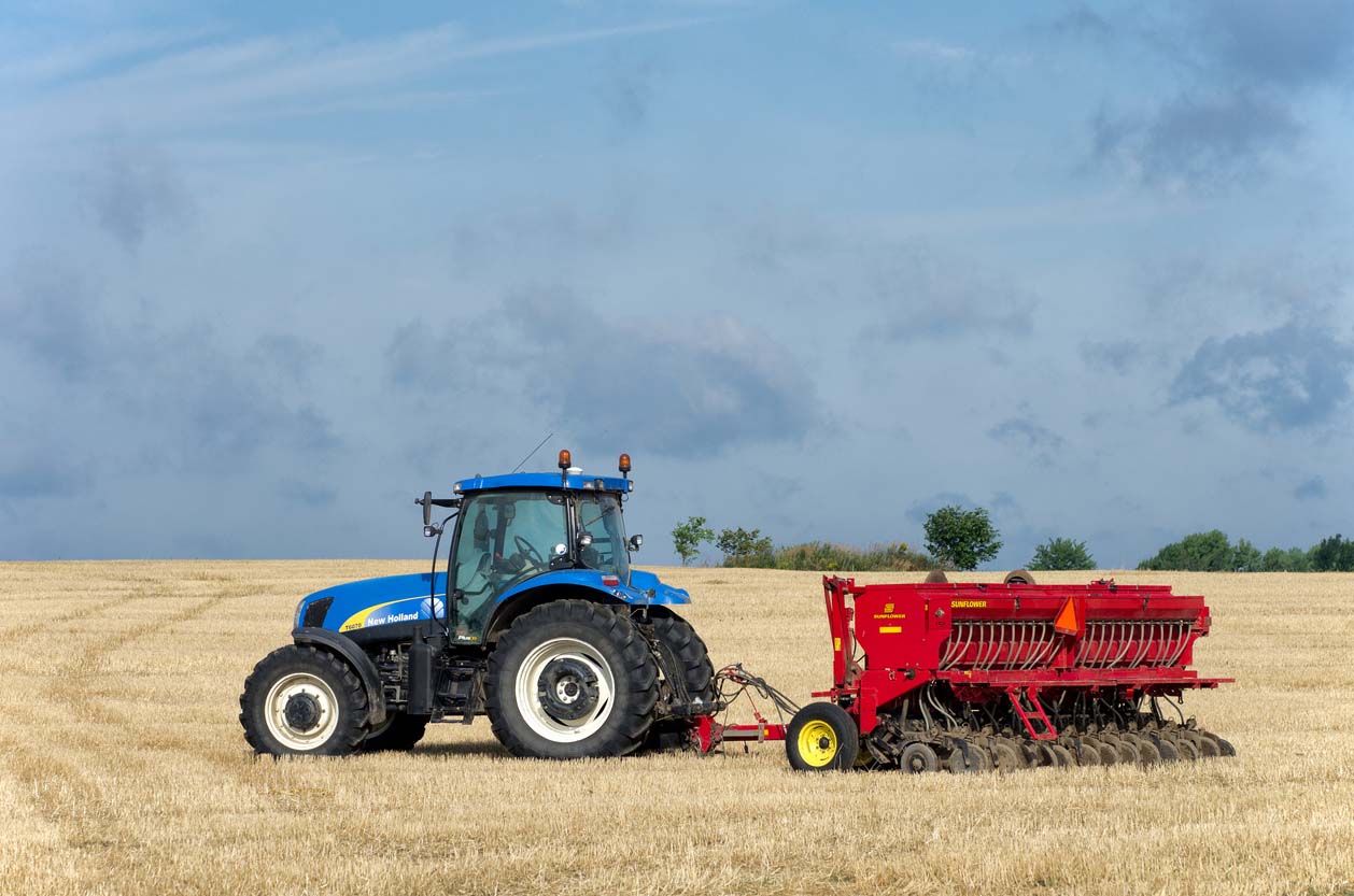 tractor in field