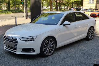 This image shows Audi A4 which was launched at Auto expo 2016