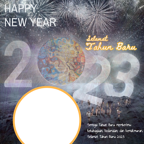 Link Twibbonize Tahun Baru 2023 Masehi - Happy New Year 2023 id: hribunasio