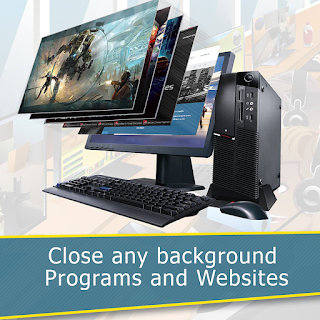 Close any background programs and websites