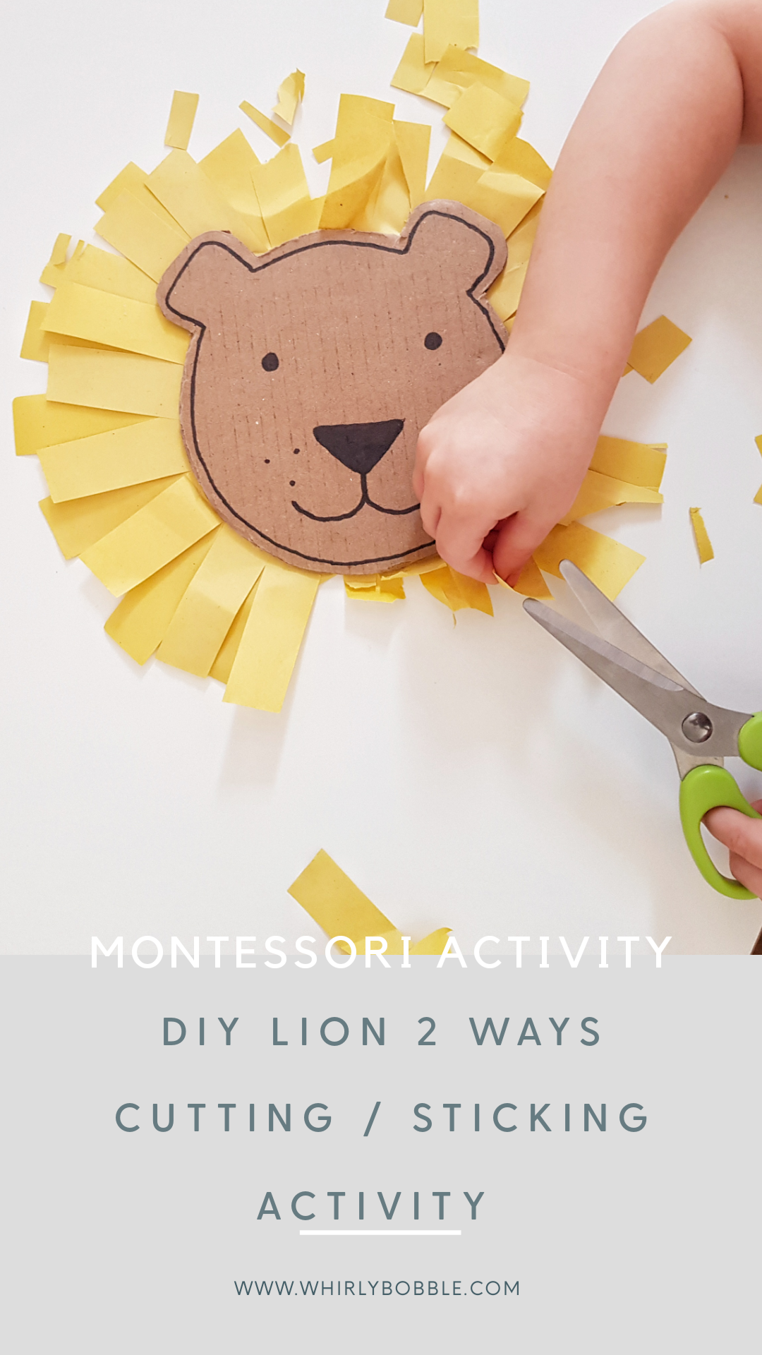 DIY lion face activity 2 ways