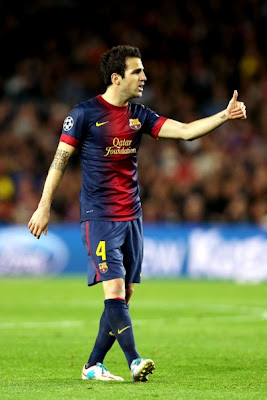 CESC FABREGAS BARCELONA SPIKY HAIR