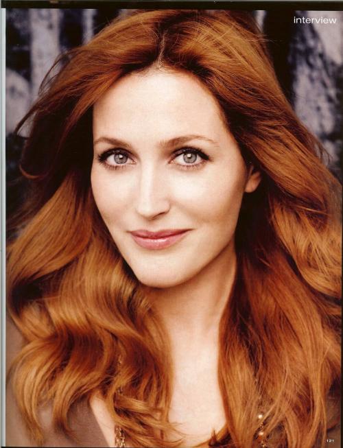 gillian anderson hair style