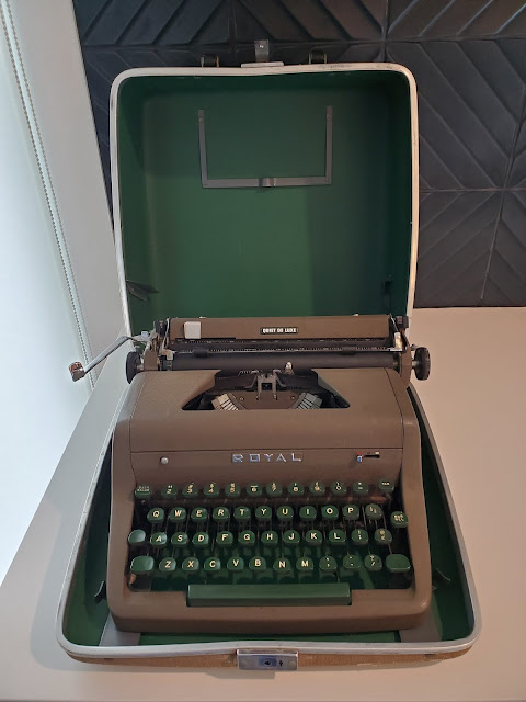 The typewriter owned by Michael Augustine Olivas