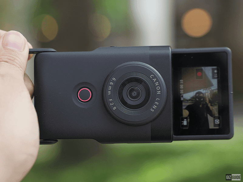 Canon PowerShot V10 in Portrait orientation