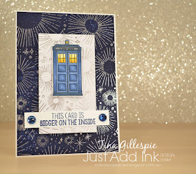 scissorspapercard, Stampin' Up!, Kindred Stamps, Just Add Ink, Time Traveller, Year Of Cheer SDSP, Blends
