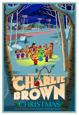 A Charlie Brown Christmas Screen Print Variant by Laurent Durieux
