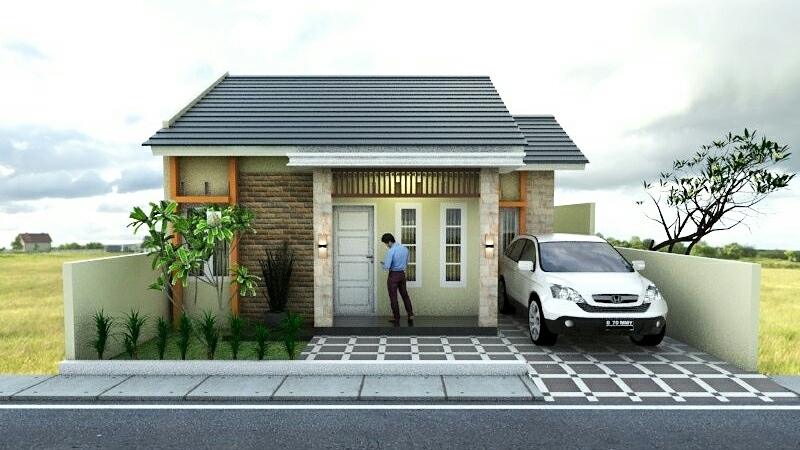  Desain  Dan Denah Rumah  Minimalis  Type 40 Dengan Ukuran 