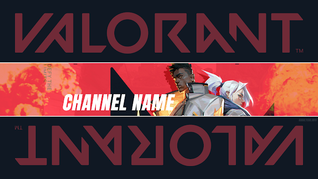 FREE YOUTUBE CHANNEL ART! VALORANT!