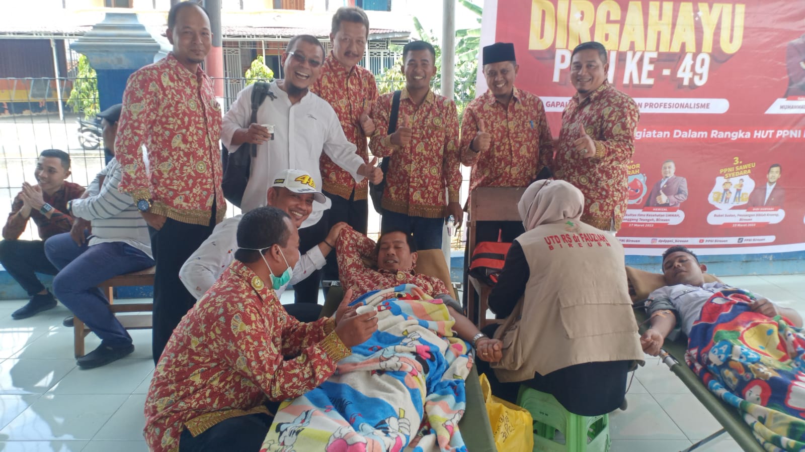 HUT PPNI Bireuen Dirangkai dengan Aksi Donor Darah