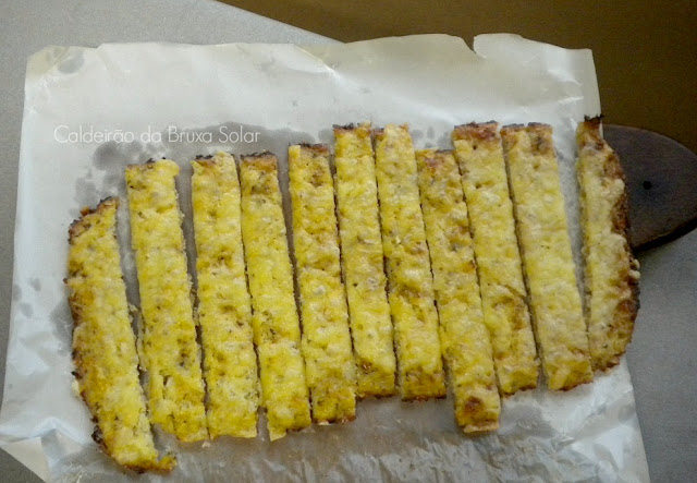 "Pão" palito de couve flor e queijo (sem glúten)