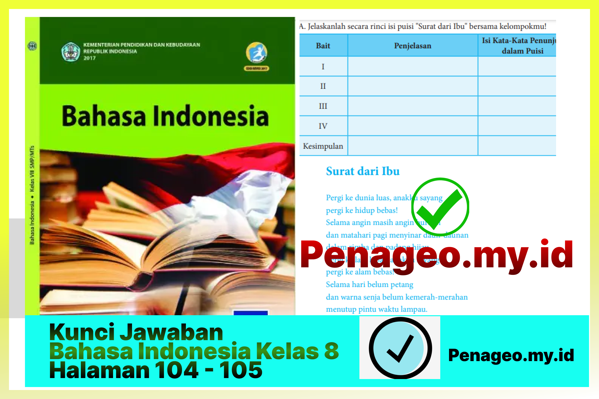 Kunci Jawaban Bahasa Indonesia Kelas 8 Halaman 104 - 105