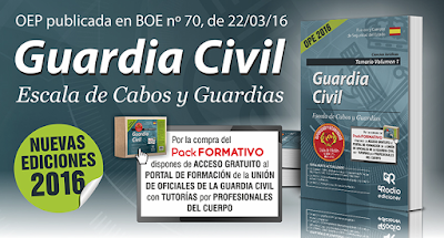 Temarios Guardia Civil. Escala de Cabos y Guardias. Disponibles en Librería Cilsa de Alicante.