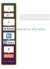 Social sharing buttons preview