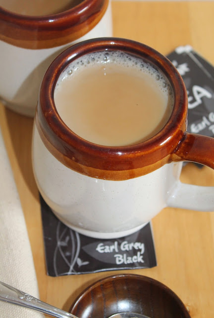 Finished vanilla Earl grey tea lattes.
