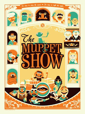 San Diego Comic-Con 2011 Exclusive The Muppet Show Standard Screen Print by Dave Perillo