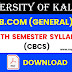University Of Kalyani B.Com (General) Sixth Semester CBCS Syllabus | Kalyani University B.Com (General) Sixth Semester Syllabus | University Of Kalyani B.Com (General) Sixth Semester Syllabus | B.Com (General) Sixth Semester CBCS Syllabus