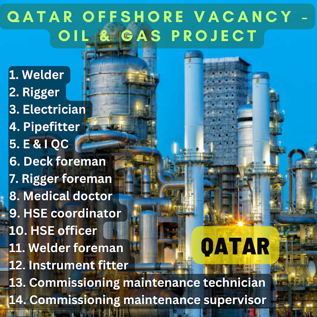 Qatar Offshore Vacancy - Oil & Gas Project