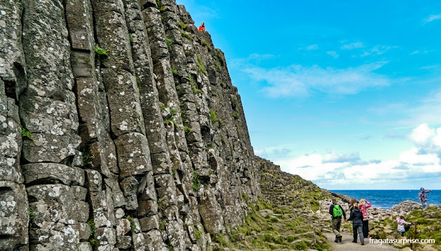 Colunas de basalto do Giant's Causeway, Irlanda do Norte